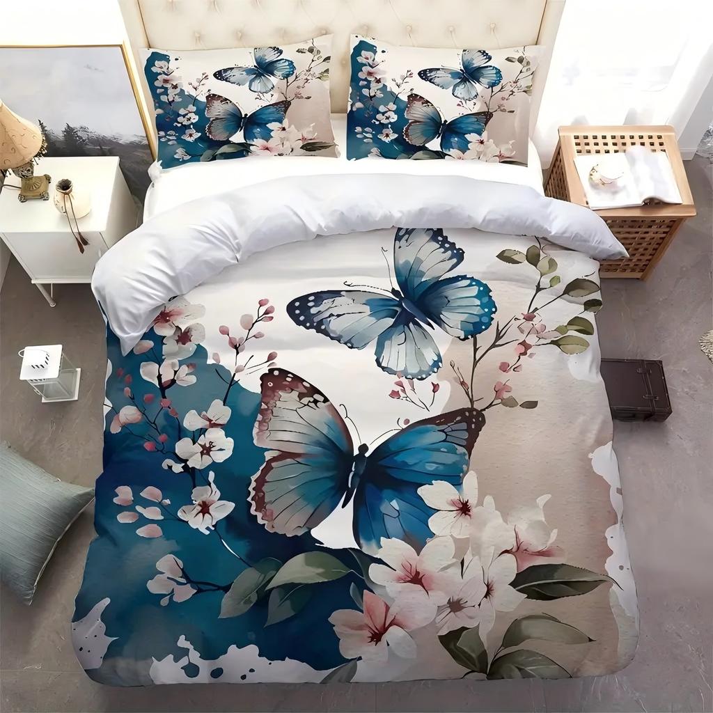 Comforter Beautiful Butterfly Pattern 3D Printed Elegance Simple Style Soft Bedding Home Textiles