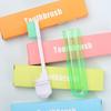Compact Colorful Foldable Toothbrush: Portable, Multi-functional with Soft Bristles, Dustproof Design for Adults & Children
