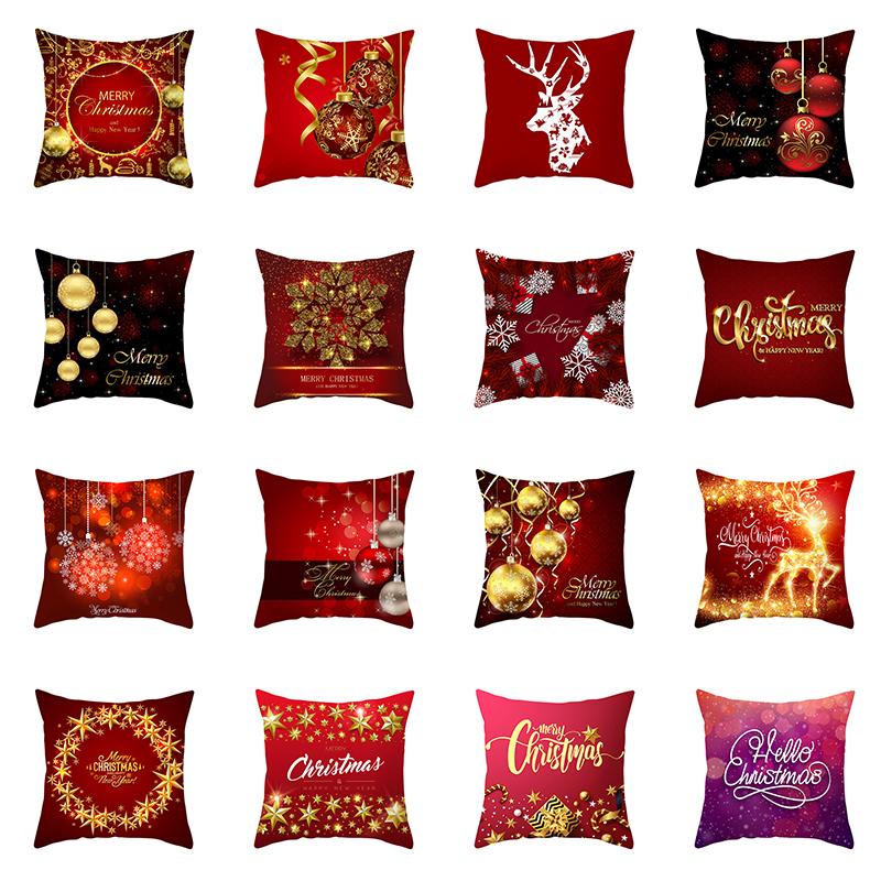 

Домашнее рождественское украшение, красная серия, наволочка для дивана, автомобиля, офиса, наволочка, украшение для спальни, комнаты, праздничный подарок