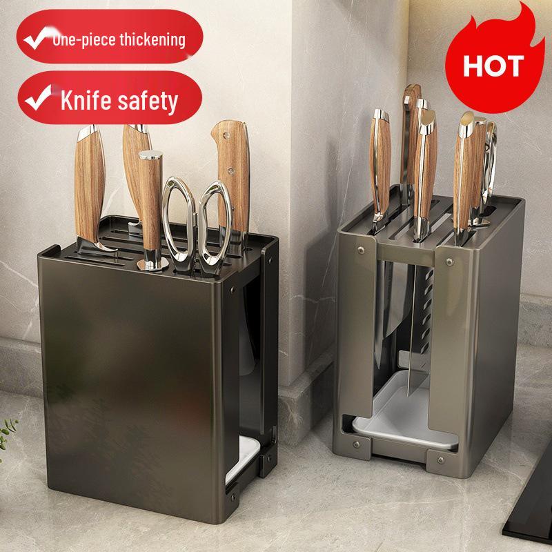 All-in-One Kitchen Knife and Utensil Storage Rack