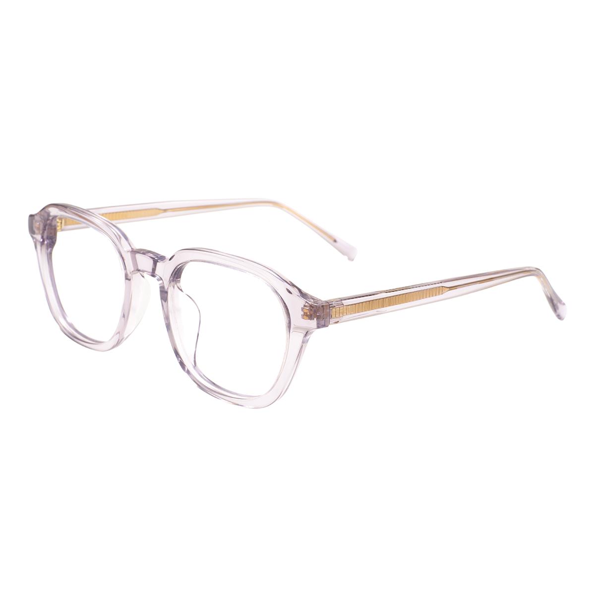 

Acetate Men Women Large Oval Spectacle Colorful Transparent Stylish Eyeglasses Frame For Medical Optical Prescription Lenses серый