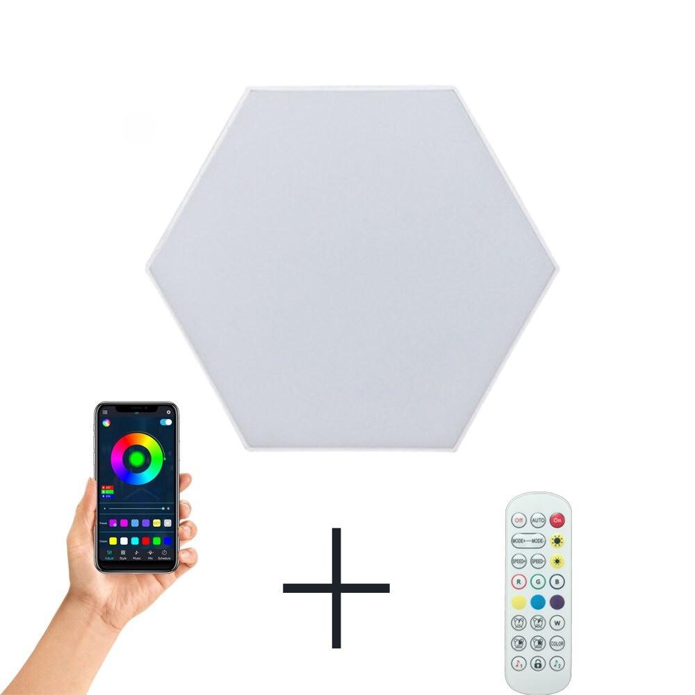 Creative RGB Home Decor Quantum Wall Lamp Honeycomb Module LED Night Light APP Control LED Hexagonal Desk Light