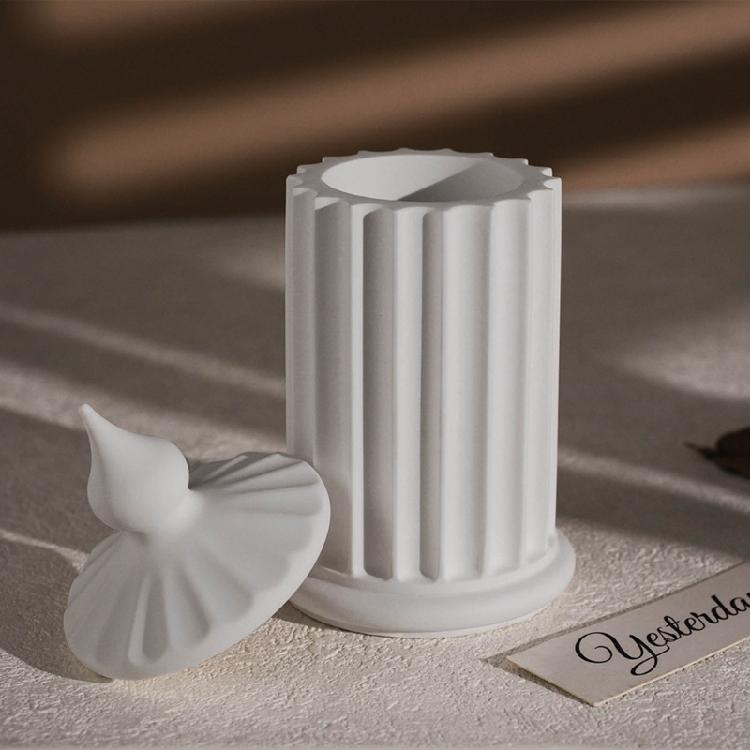 Resins Jar Molds Resins Lid Molds for Making Candlestick Candle Stand