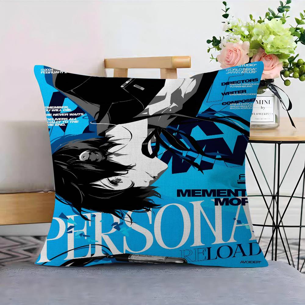 

Game PPersona Anime Pillow Cushion Cover Pillowcase Living Room Sofa Home Decor Customized 30X30cm