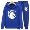 Spring Hoodies Set Sweatshirt+Sweatpants Suit Autumn Winter Warm Tracksuit Sets Women's Classic Hooded Outwear Sets