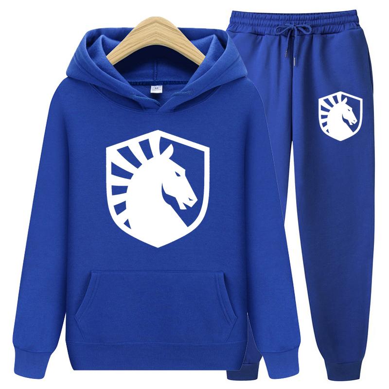 Spring Hoodies Set Sweatshirt+Sweatpants Suit Autumn Winter Warm Tracksuit Sets Women's Classic Hooded Outwear Sets