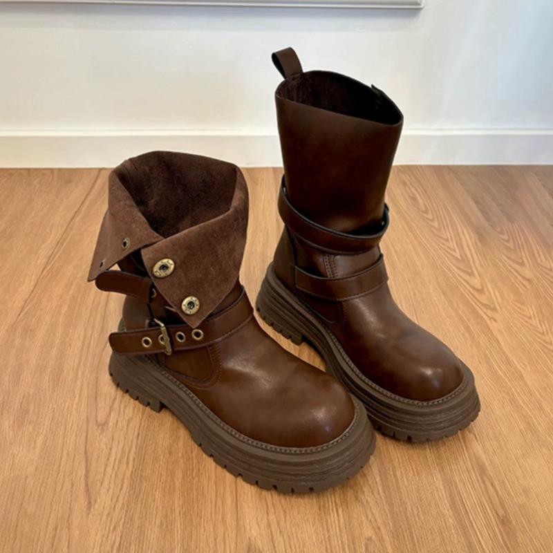 

Ботинки Мартин женские новые осенние ретро женские туфли майярдово-коричневые ботинки на толстой подошве черные короткие ботинки 35 коричневый