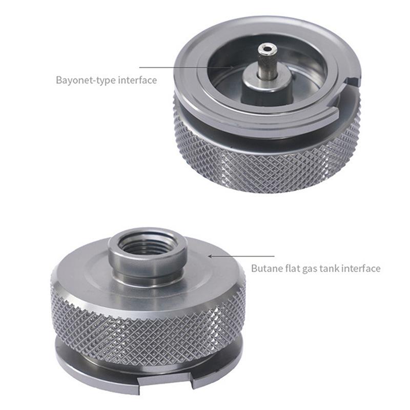 Flat Cylinder To Cartridge Gas Cylinder Adapter Outdoor Camping Butane Gas Cylinder Torch Adapter