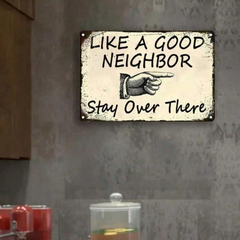 Retro Vintage Metal Sign Wall Decor 20x30cm Industrial Home Office Art