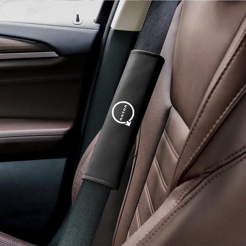 Car Pu Leather Seat Belt Shoulder Protection Set Interior Accessories For Volvo XC90 XC60 V50 S60 V70 V60 V40 S90 olestar AWD XC