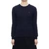 Polo Solid Slim Fit Crew Neck Knit Sweater Women Sweater Navy-Blue WMPOSWEN6820157-410