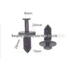 Compatible Fender Liner & Grille Retaining Clips for BMW, Opel, and Mercedes-Benz