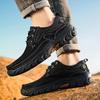 Fashion Brand New High Quality Genuine Leather Mens Shoes Fashion Casual Shoes for Men Luxury Designer Hiking Outdoor Shoes Man Sneakers