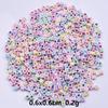 Mixed Acrylic Color 26 Initial Letters Big Hole Beads For Jewelry Making Supplies White Block Spacer Bead DIY Bracelet Materials