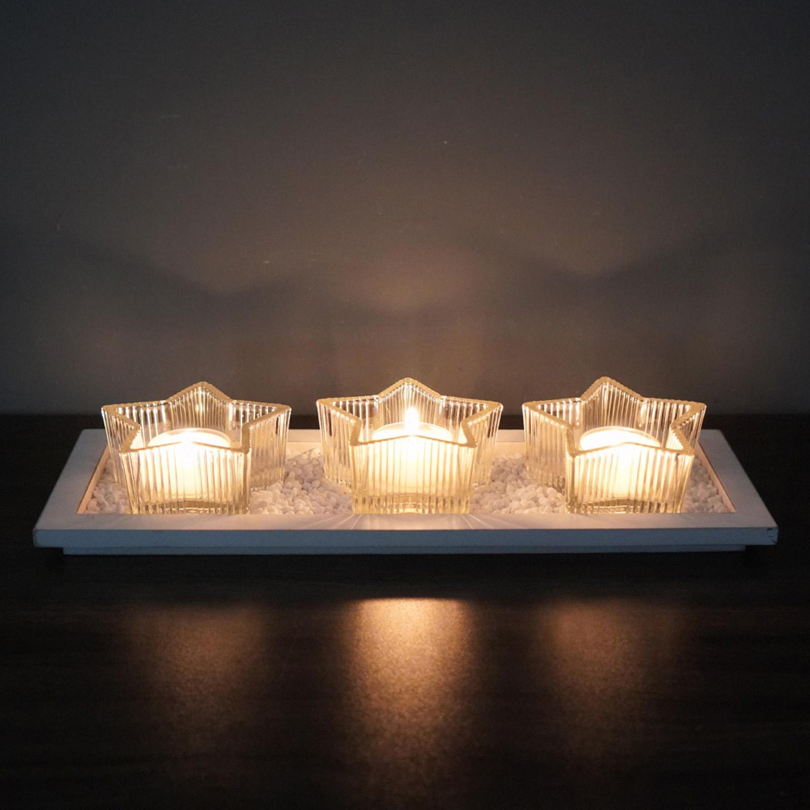 

3x Votive Candle Holder Classic Holders for Fireplace Christmas