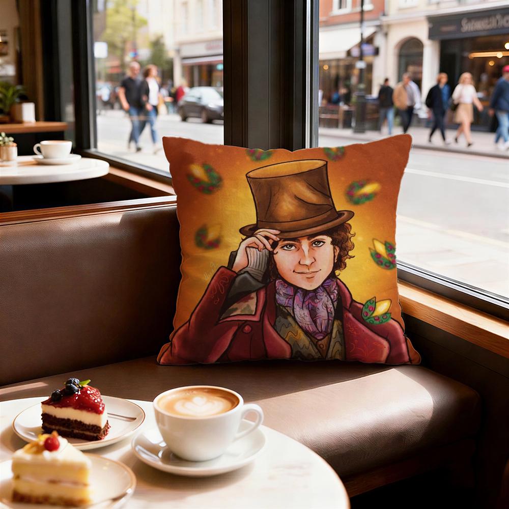 Movie Wonka Cushion Cover Decorative Cushions Covers Cover Sofa x Pillow Piece x x Pillowcase