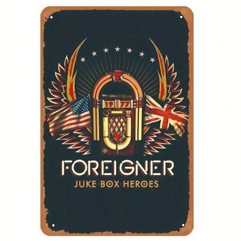 

Vintage Metal Wall Art Retro Jukebox Bar Decor