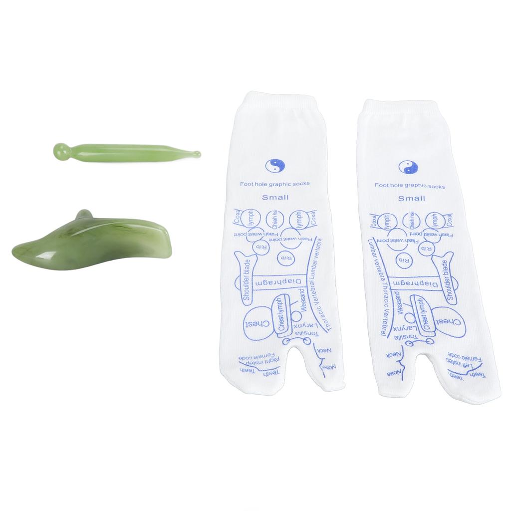 1 Pair Reflexology Socks with Trigger Point Massage Tools Foot Soreness Relief High Elastic Cotton Acupressure Massage Socks