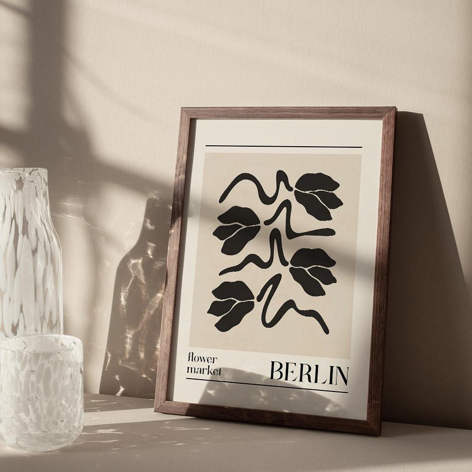 Abstract Lines Face Flower Leaves Wall Art Canvas Painting Black Gray Posters And Prints Pictures For Hotel Bar Room Home Decor