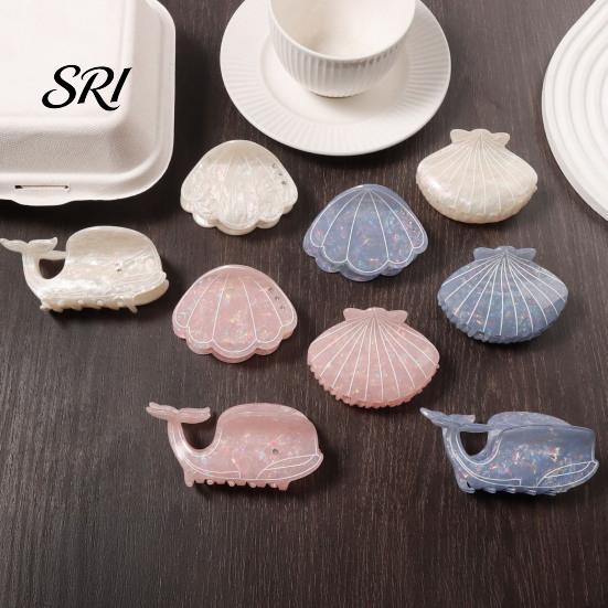 Non Slip Hair Clip Ocean Theme Claw Whale Shell Shape Strong Hold Curly Long Thick Thin Clamp Women Girls Accessories