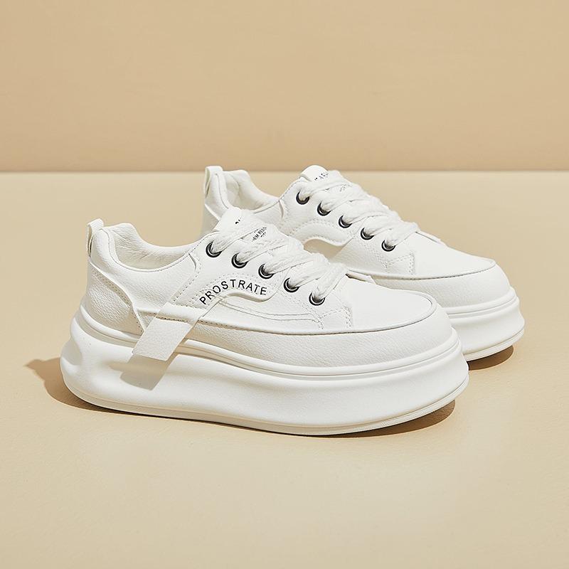 2026 Summer New Korean Version White Shoes for Students Height Increasing Breathable Sneakers Women Shoes Zapatillas De Mujer