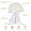 Bride Wedding Holding Flowers Foam Simulation Flower White Rose Bouquet Korean Wedding Photography Props Lovers Gift