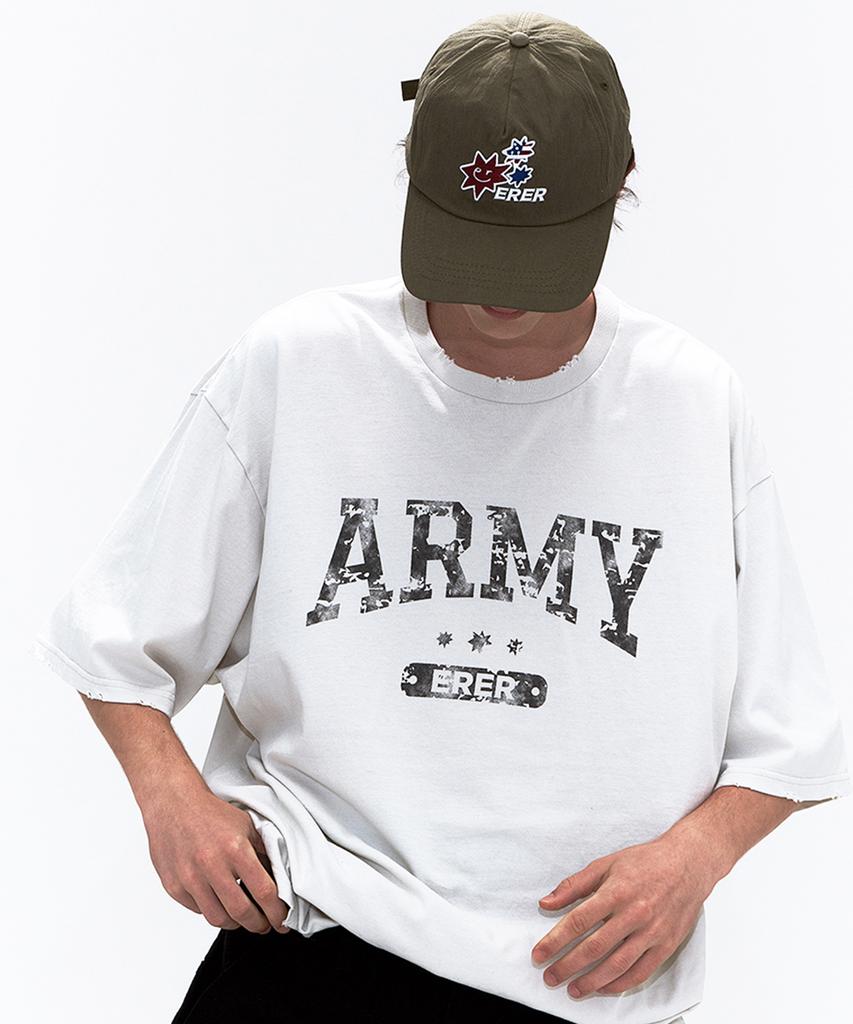 ERER [Un] Army Graffiti T-Shirt Beige