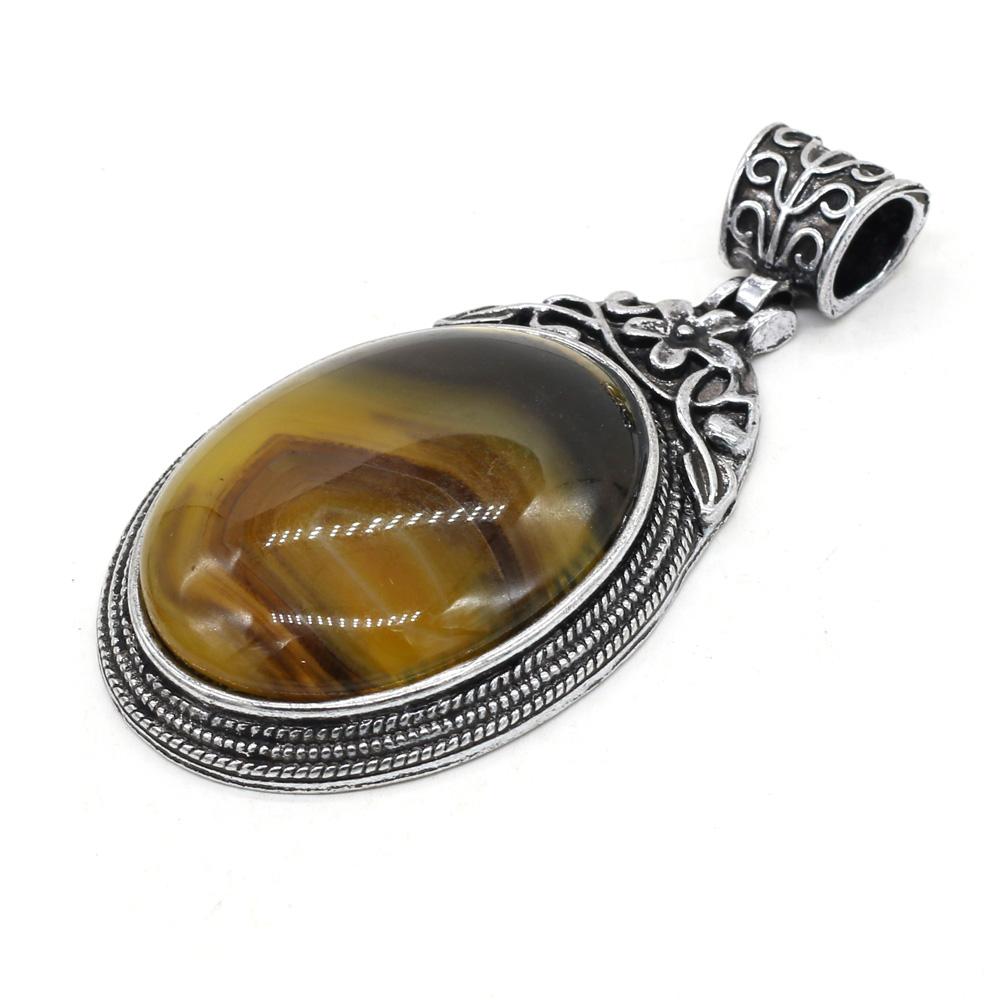 1 шт. винтажный овальный хрустальный кулон в богемном стиле — фото 7