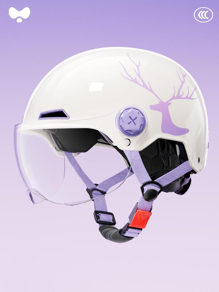 3C Certified Women's Electric Vehicle Helmet: Retro, All-Season, Winter Warmth for Motorcycles & Scooters