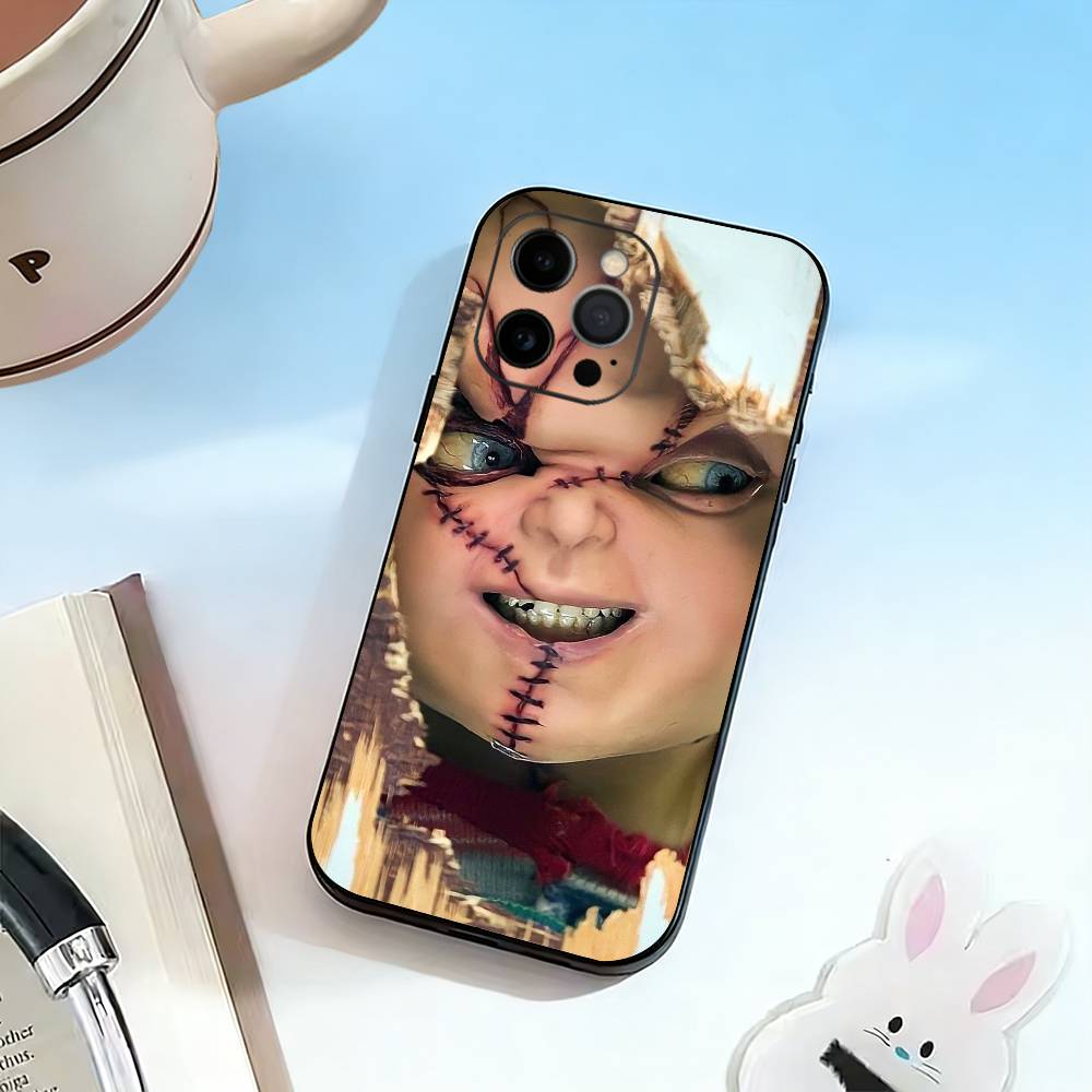 Chucky Scary Doll  Phone Case For iPhone 17, 16,15,14,13,12,11 Plus,Pro Max, Others Soft Black Cover