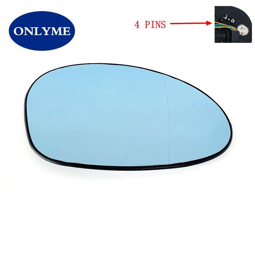 Bilspegelglas Blått Vidvinkel Uppvärmt 4 P / 2 P För Bmw Serie 1 , 3 E90 E91 E92 E93 E87 E88 E46 2004 05 06 07 08 09