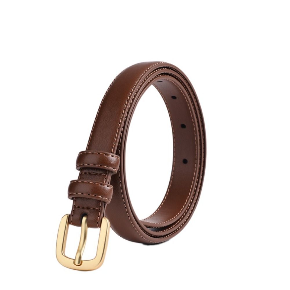 Black Needle Buckle PU Leather Waist Belt Strap Korean Style Waistband Leather Fashion Belt  Ladies