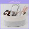 Baby Portable Storage Basket Cotton Rope Organizer For Baby Supplies And Toys
