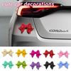 Fabric Motorcycle Helmet Bow Self Adhesive Motorcycle Bow Ornament  Electric Bike Tail