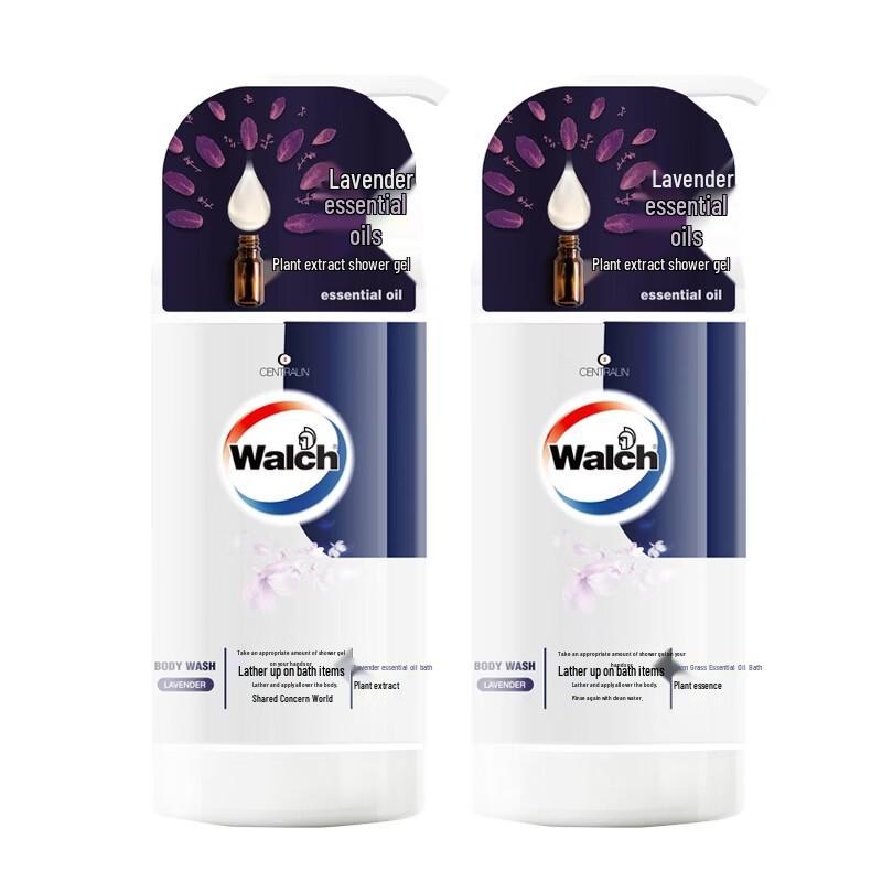Walch Lavender Essential Oil Shower Gel (2 x 600ml)