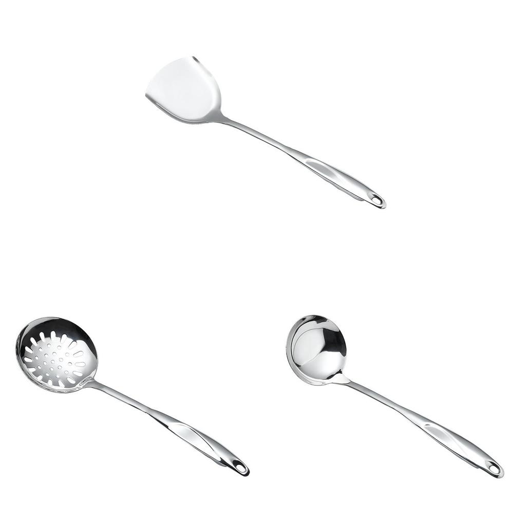 Stainless Steel Kitchen Utensils With Wall Mount For Durable Cooking And Storage