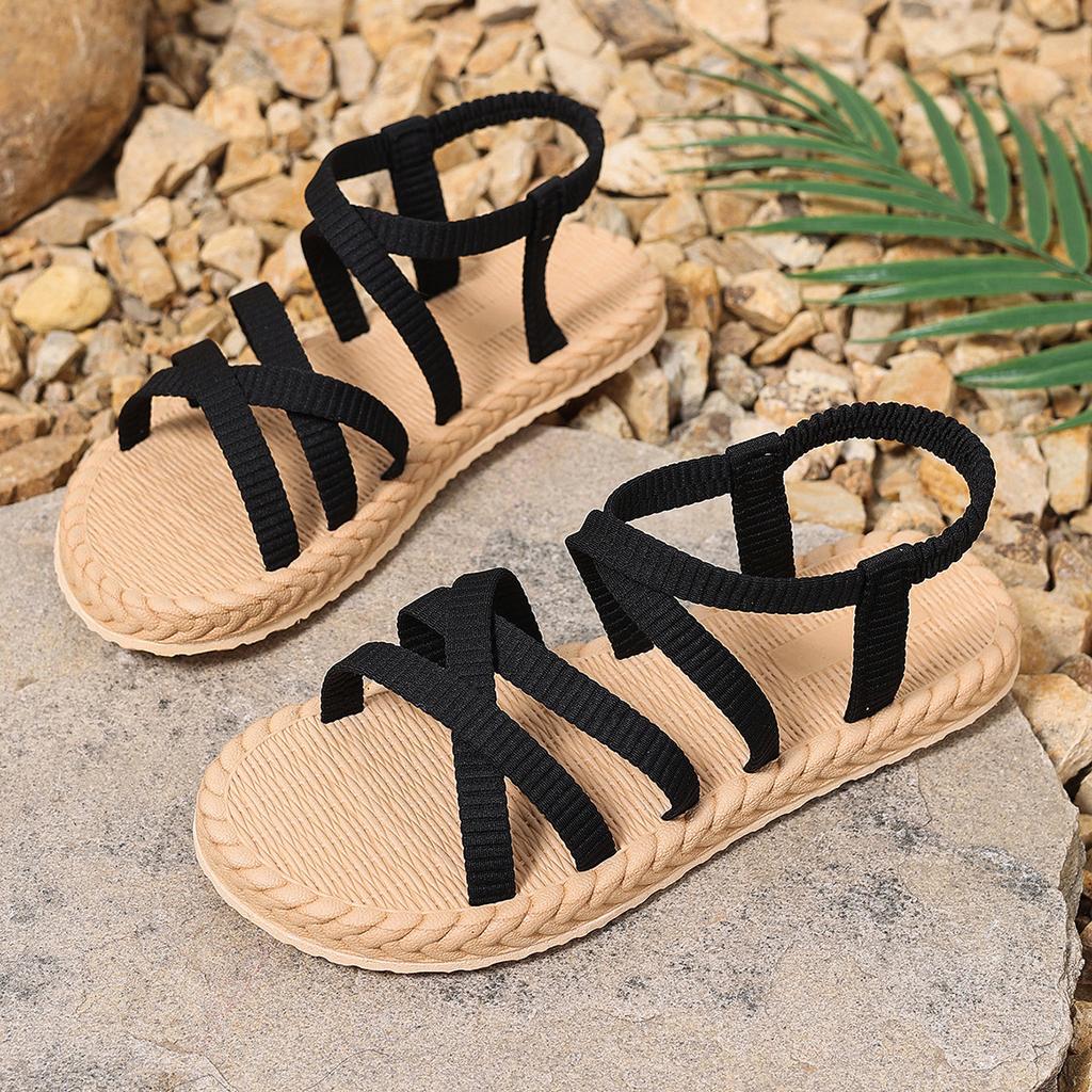Fashion Fashion Women's Sandals 2025 Summer New Casual Beach Sandals for Women Flat Sandals Bohemian Vacation Outwear Sandalias De Mujer