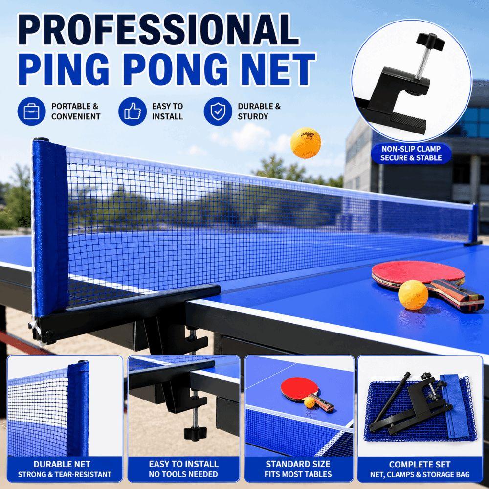 Adjustable Clamp Table Tennis Net Foldable Post Table Tennis Net Post Ping Pong Net  Indoor Outdoor