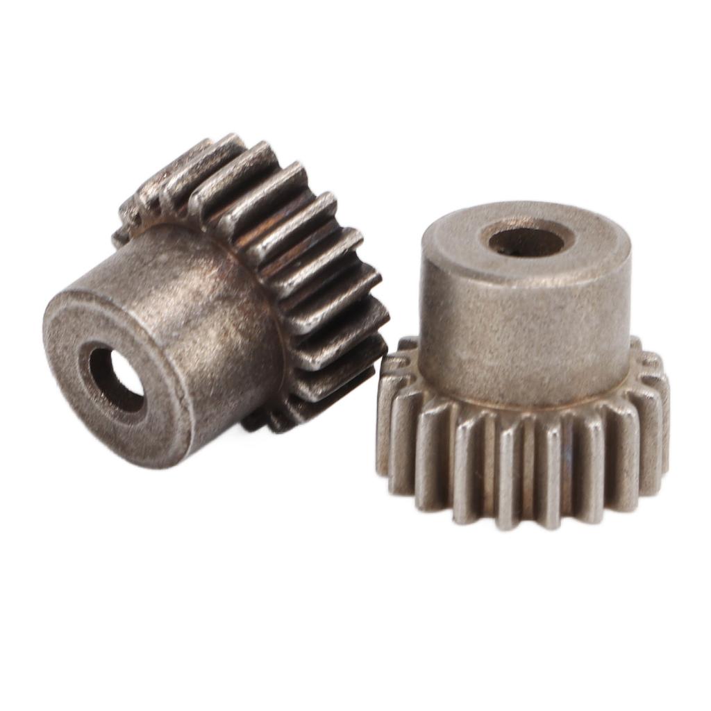 2PCS Set RC Metal Pinion Motor Gear Set for HSP 94107 94111 94123 94170 1 10 RC Car19T