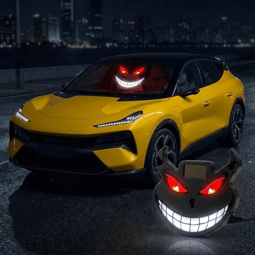Eye Shape Flashing Car Light Solar Self-Charging Ambient Signal Lamp Sedan Window