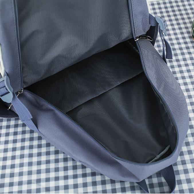 Rucsac pentru studenți, rucsac din pânză, capacitate mare, set de 4 piese, rucsac