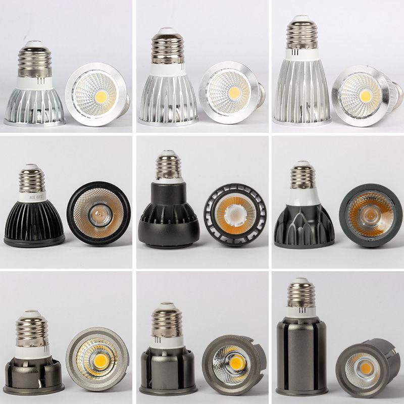 E27 LED COB Spotlight Bulb, 3W/5W, Super Bright Warm White Recessed Downlight