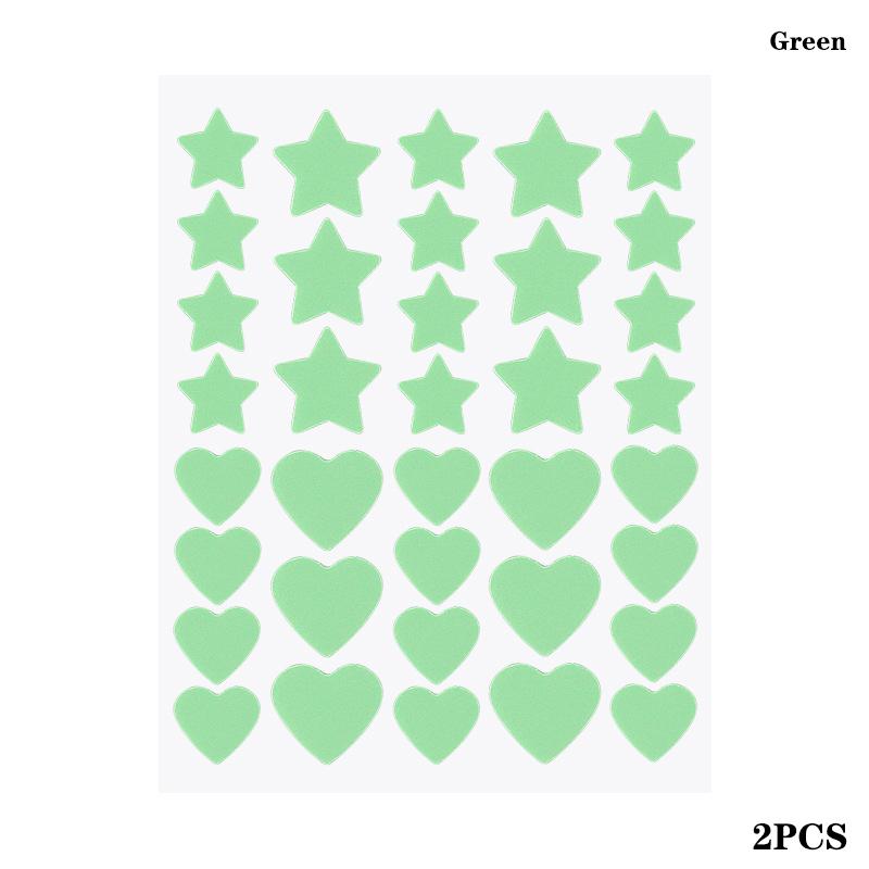 72/80 Pièces Coloré Mignon Étoile Forme de Cœur Autocollant Traitement Acné Invisible Couvre Acné Patch Bouton Soin de la Peau