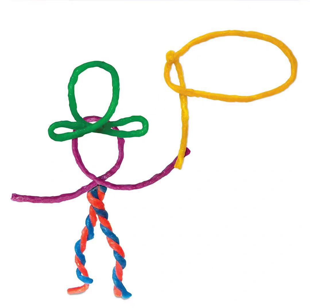 

Handmade Braided Wax Cord Toy Stick