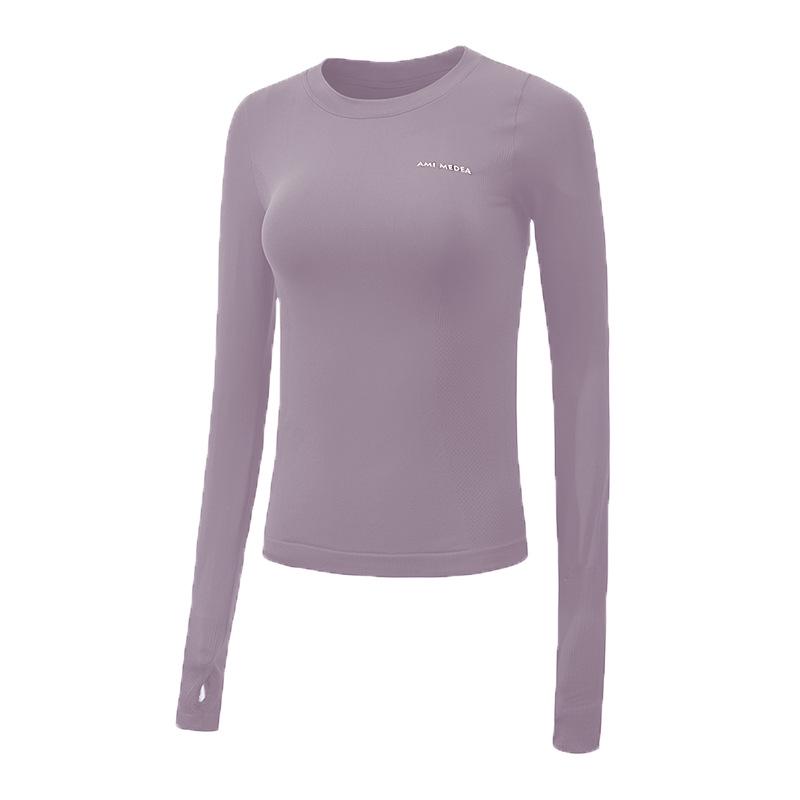 Women's Slim Fit Quick-Dry Long Sleeve Yoga and Running Top
