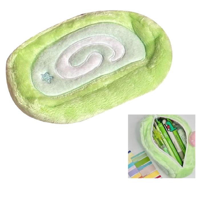 Cartoon Cake Pencil Pouches Plush Pen Pencil Storage Bag Pen Organizers Large Capacity Pencil Bag Travel Makeup Bag