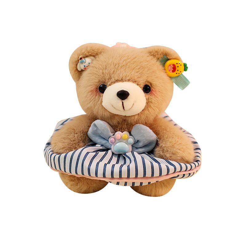 Cute Clothes Bear Little Rabbit Plush Doll Pendant Keychain Book Packaging Decoration Doll Bag Hanging Decoration Gift