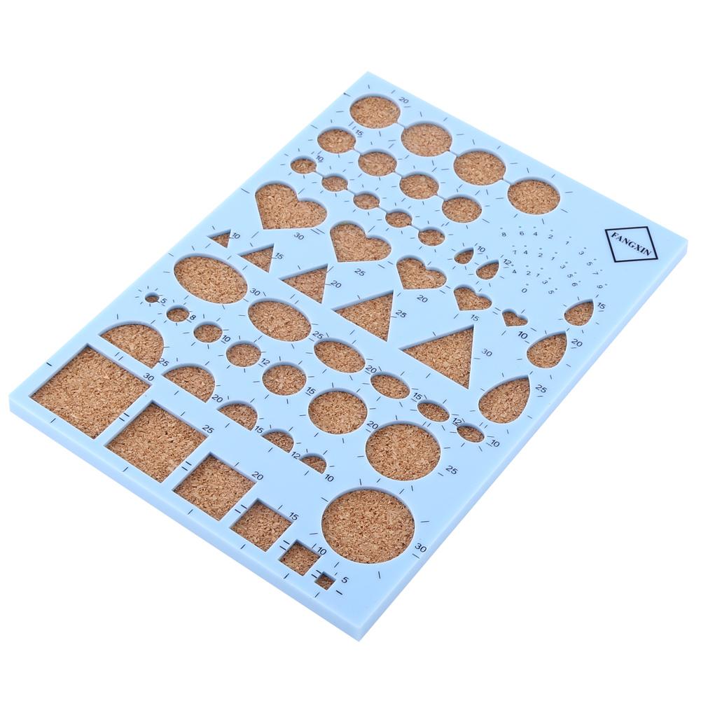 Paper Craft Template Board   Tweezer   Pins   Slotted Pen Quilling Tools Kit (Blue)