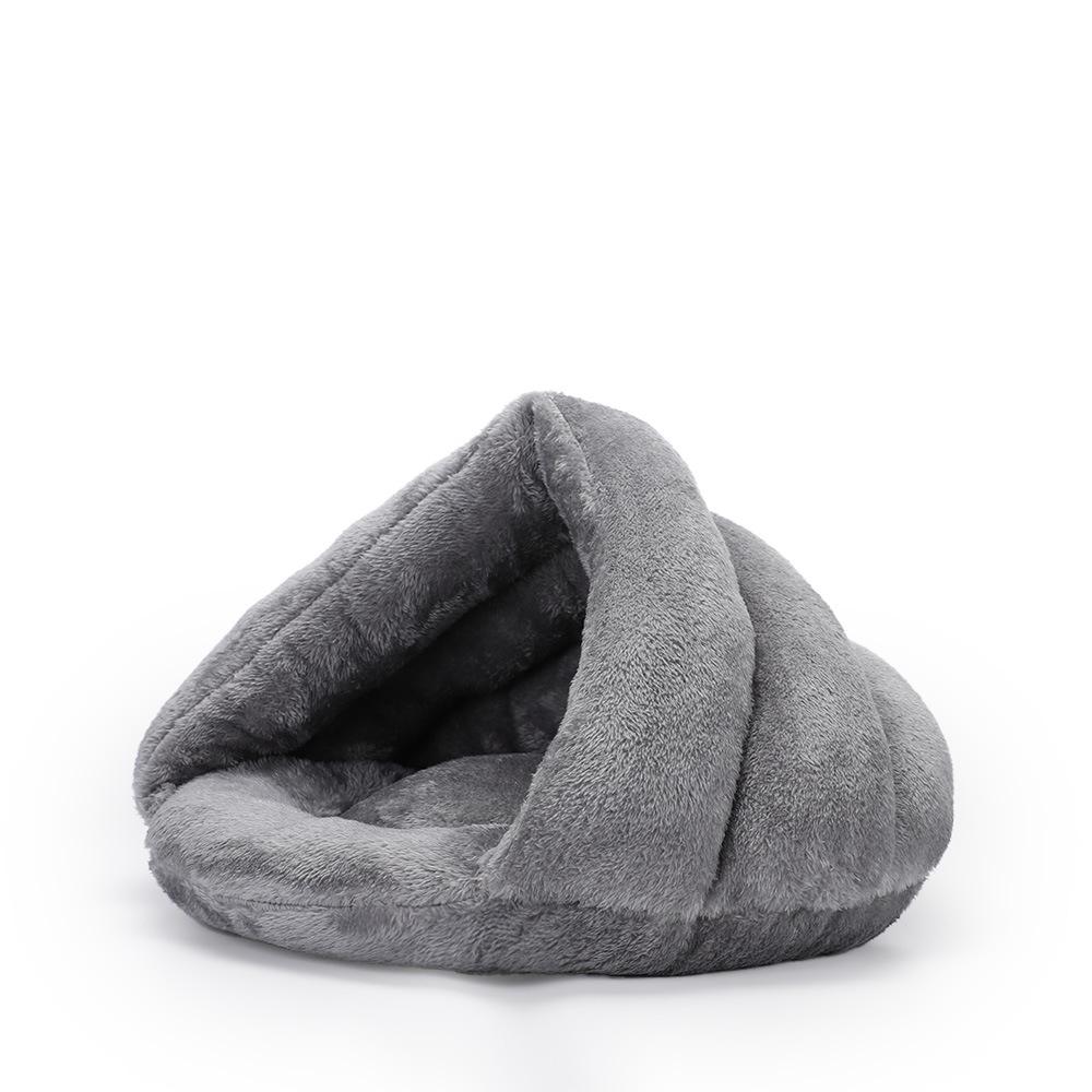 

Кошачья будка Зимний теплый коврик для домашних животных Arctic Velvet Полузакрытый будка Товары для кошек Кровать для маленьких и средних собак 40CM