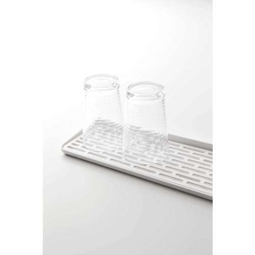 Yamazaki Slim Glass & Mug Stand, Aqua, White, 2621